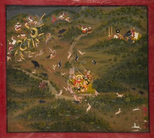 Maharaja Jagat Singh chassant - Unknown artist