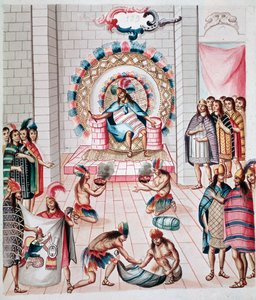 Faire des offrandes au roi (Aquarelle, vers 1770-1780) - Unknown artist
