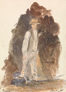 Homme debout (Madère 15 janv. 68) - Unknown artist
