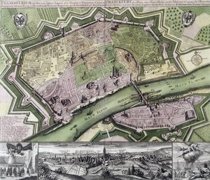Carte de Francfort - Unknown artist