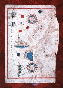 Carte de la Méditerranée : Barcelone et Lépante - Unknown artist