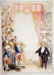 Menu vierge - chromolithographie, fin 19e siècle - Unknown artist