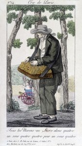 Marchand de marrons glacés - dans Cris de Paris, début 19e siècle - Unknown artist