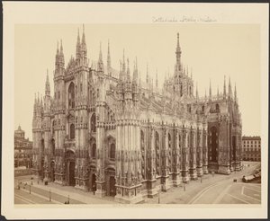Milan, la cathédrale depuis le palais royal - Unknown artist