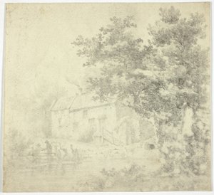 Moulin (recto) ; Arbre (verso) - Unknown artist