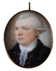 Portrait miniature du capitaine John Coxon - Unknown artist