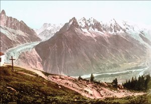 Mont Blanc vers 1890 - Unknown artist