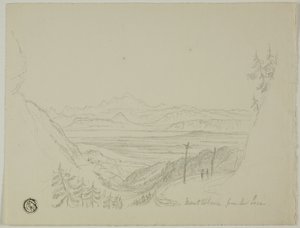 Mont Blanc depuis le Jura - Unknown artist