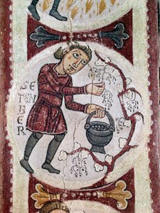 Cycle des mois : septembre (récolte) (détail) - Unknown artist
