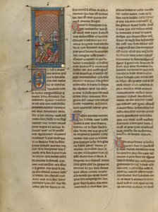 Mordret and Knight à la cote mal taillée Pursuing Two Knights - Unknown artist