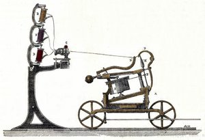 Mule - jenny, machine à filer le coton. 19ème siècle - Unknown artist