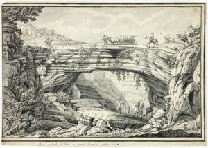 Pont naturel de Veia dans les collines de Vérone, près de Lugo