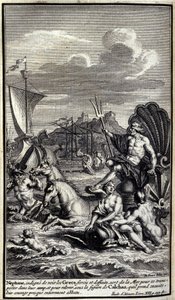 Neptune se rend au camp des Grecs pour les encourager (Illustration de l