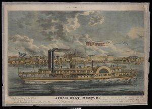 Nouvelle-Orléans. Bateau à vapeur Missouri