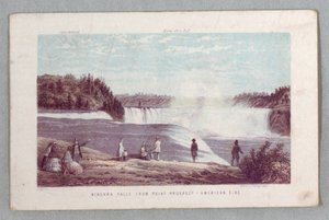 Chutes du Niagara depuis Point Prospect - Côté américain de The Falls of Niagara: Being a Complete Guide