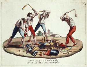 Nuit du 4-5 août 1789, ou délire patriotique, fin du 18ème siècle - Unknown artist