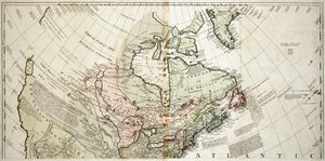 Amérique du Nord, vers 1765 (gravure en couleur) - Unknown artist