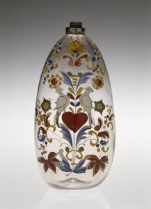 Biberon ou flacon de médicament, vers 1750-1800 (verre)