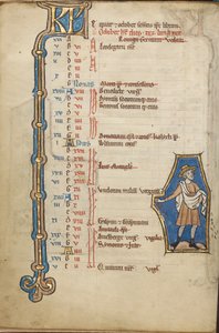 Page du calendrier d