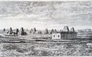 Puits de pétrole, Bakou, Caucase (Nobel) - Unknown artist