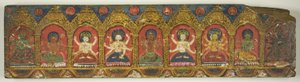 Une paire de couvertures de manuscrits à charmes magiques (Dharani) - Unknown artist