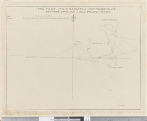 Page 38b La route du navire de Sa Majesté Perseverance entre Rutland et les îles Cinque