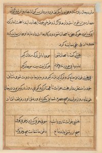 Page des Contes du Perroquet (Tuti-nama) : page de texte - Unknown artist