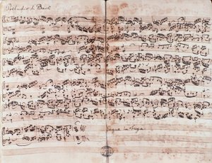 Page de Prélude en C dans Le Clavier bien tempéré par Johann Sebastian Bach