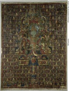 Bannière peinte (Thangka) de la divinité Bon Tonpa Shenrap - Unknown artist