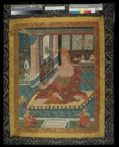 Bannière peinte (Thangka) du portrait de Sakya Pandita (1132 - 1251) - Unknown artist