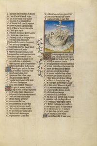 Palinurus tombant du bateau d