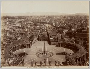 Panorama dalla Cupola di S. Pietro, Rome - Unknown artist