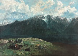 Vue panoramique des Alpes, Les Dents du Midi - Unknown artist