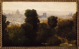 Paris vu des hauteurs de Belleville; vers 1840, arrondissement actuel 19e, en 1840 - Unknown artist