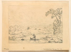 Scène pastorale, premier processus - Unknown artist