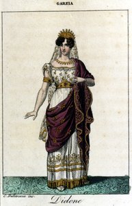 Pauline Viardot - García (1821-1910), chanteuse française dans le rôle de Didon. Opéra « Didone Abbandonata » de Saverio Mercadante - Unknown artist