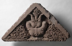 Fronton avec le visage de la Gloire (Kirti-mukha) - Unknown artist