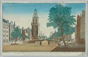 Théâtre de marionnettes, Le Cingle, la Tour de Jan-Rooden-Poort, et la Nouvelle Église Luthérienne, à Amsterdam, No. 15 - Unknown artist