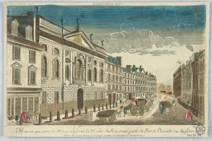Peep-show, Maison Quiserie de Magasins, pour la Marine du Roy, et une partie du Port de Plimouthe en Angleterre - Unknown artist