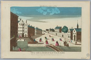 Théâtre optique, Vue de Londun en Touraine - Unknown artist