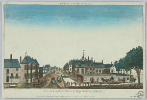 Peep-show, Vue du Canal de Delft à La Haye Ville de Hollande, 16 - Unknown artist