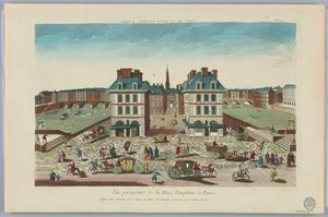Théâtre optique, Vue Perspective de la Place Dauphine à Paris, No. 71 - Unknown artist