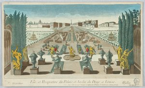 Vue et Perspective du Palais et Jardin du Doge à Venise - Unknown artist