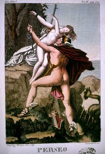 Persée libère Andromède - dans Dizionario mitologico - Unknown artist