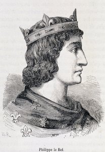 Philippe IV le Bel (1268 - 1314) - dans « Histoire de France populaire » par Henri Martin, Jouvet, Paris, T.1 - Unknown artist
