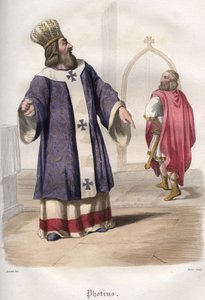 Photios I (Photius, Fotios) (810-893), patriarche de Constantinople, expulsant l