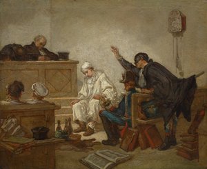 Pierrot au tribunal criminel - Unknown artist