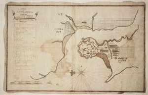 Plan de la ville et de la forteresse de Gariah, vers 1755 - Unknown artist