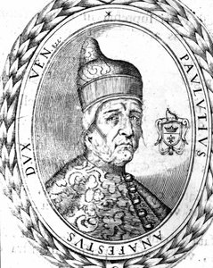 Portrait de Paoluccio Anafesto (697-717). Premier Doge de Venise - Unknown artist