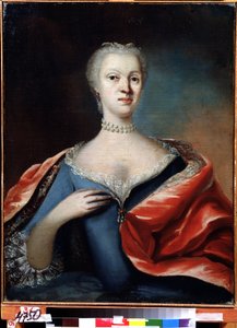 Portrait de la princesse Charlotte Christine de Brunswick Wolfenbuttel, épouse du tzarevich Alexis de Russie
